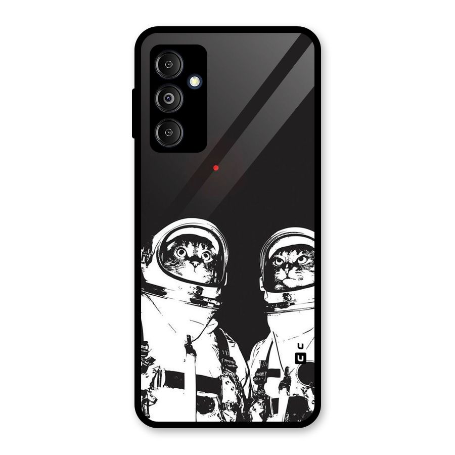 Meow Moon Glass Back Case for Galaxy M14 5G