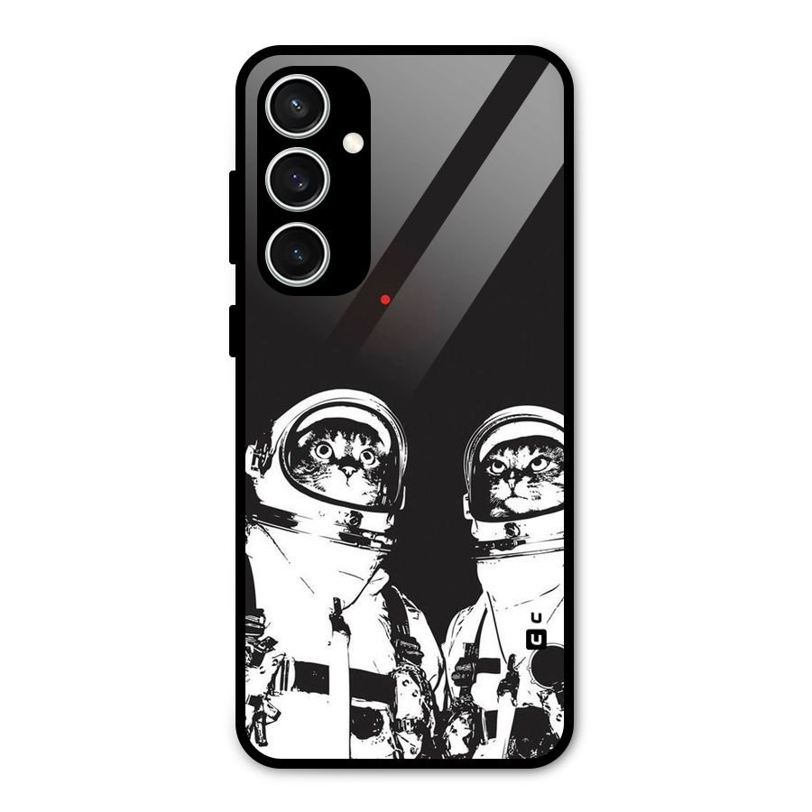 Meow Moon Glass Back Case for Galaxy S23 FE