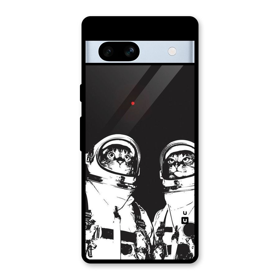 Meow Moon Glass Back Case for Google Pixel 7a