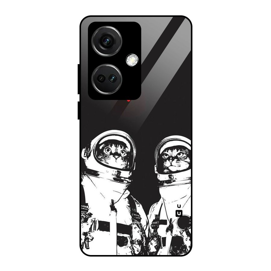 Meow Moon Glass Back Case for OnePlus Nord CE 3 5G
