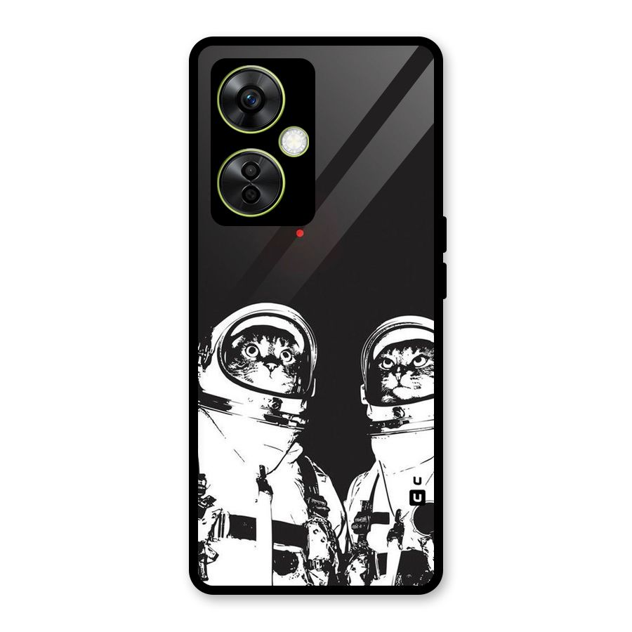 Meow Moon Glass Back Case for OnePlus Nord CE 3 Lite