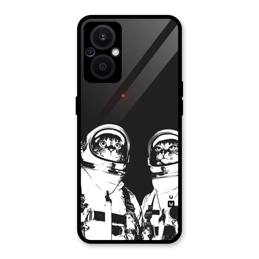 Meow Moon Glass Back Case for Oppo F21s Pro 5G