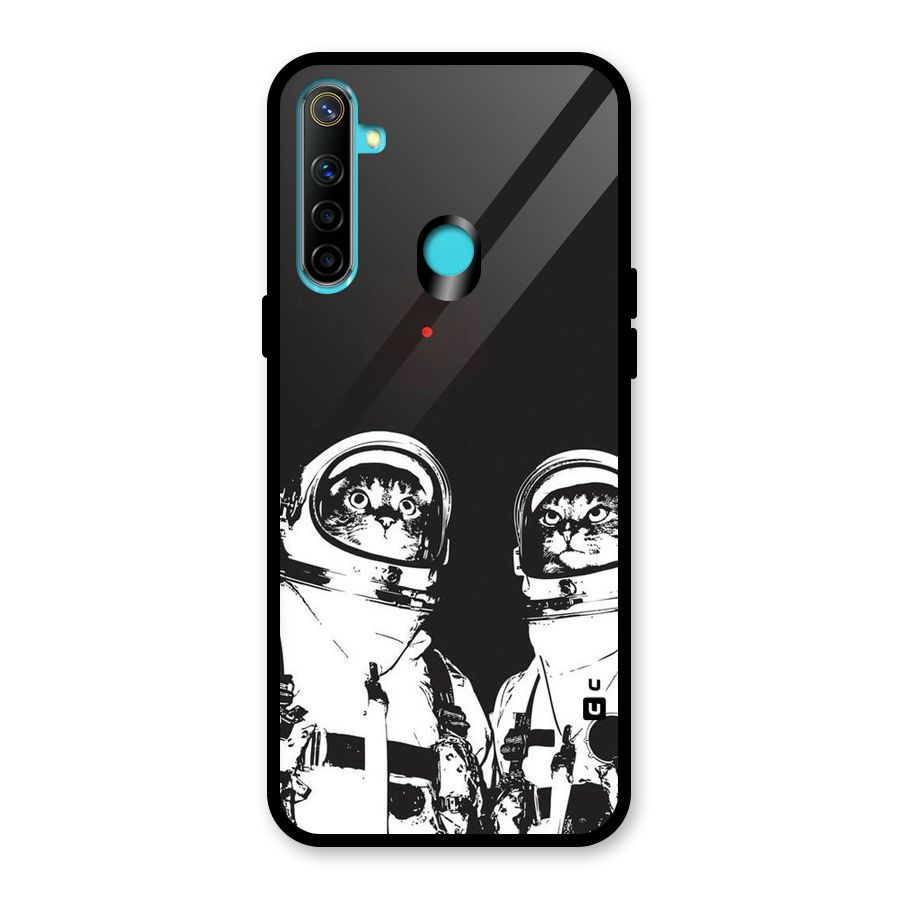 Meow Moon Glass Back Case for Realme 5i