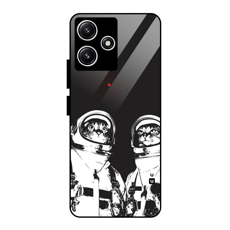 Meow Moon Glass Back Case for Redmi 12 5G