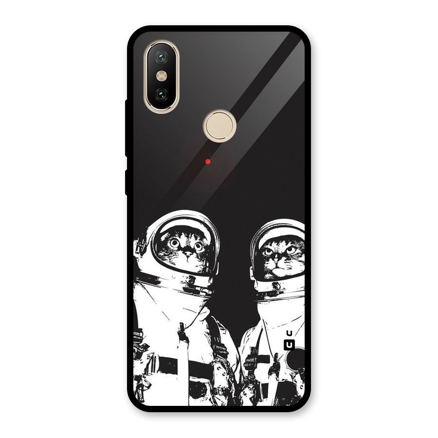 Meow Moon Glass Back Case for Redmi A2