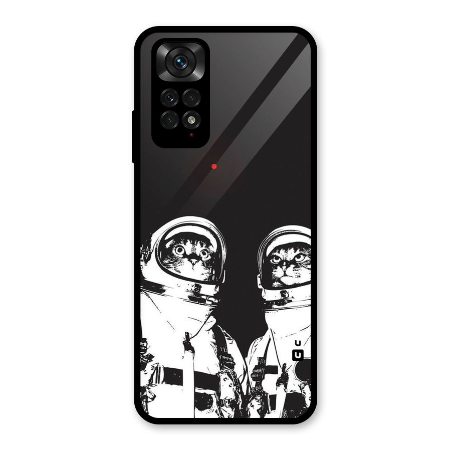 Meow Moon Glass Back Case for Redmi Note 11S