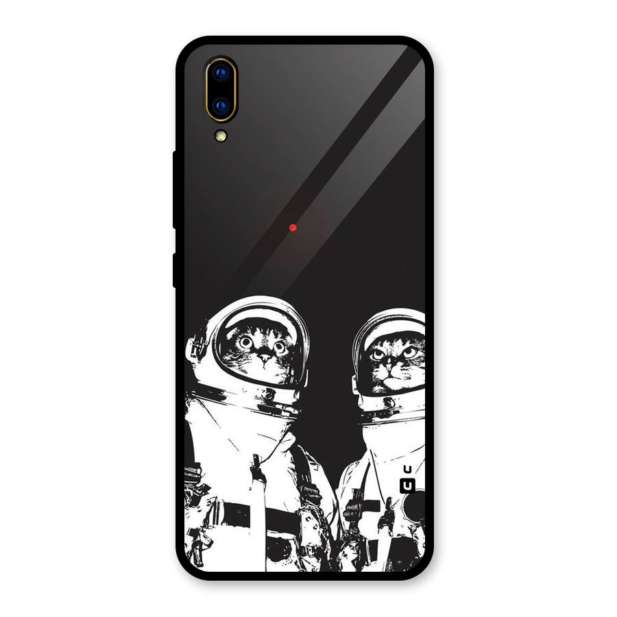 Meow Moon Glass Back Case for Vivo V11 Pro