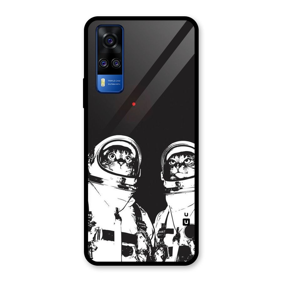 Meow Moon Glass Back Case for Vivo Y31