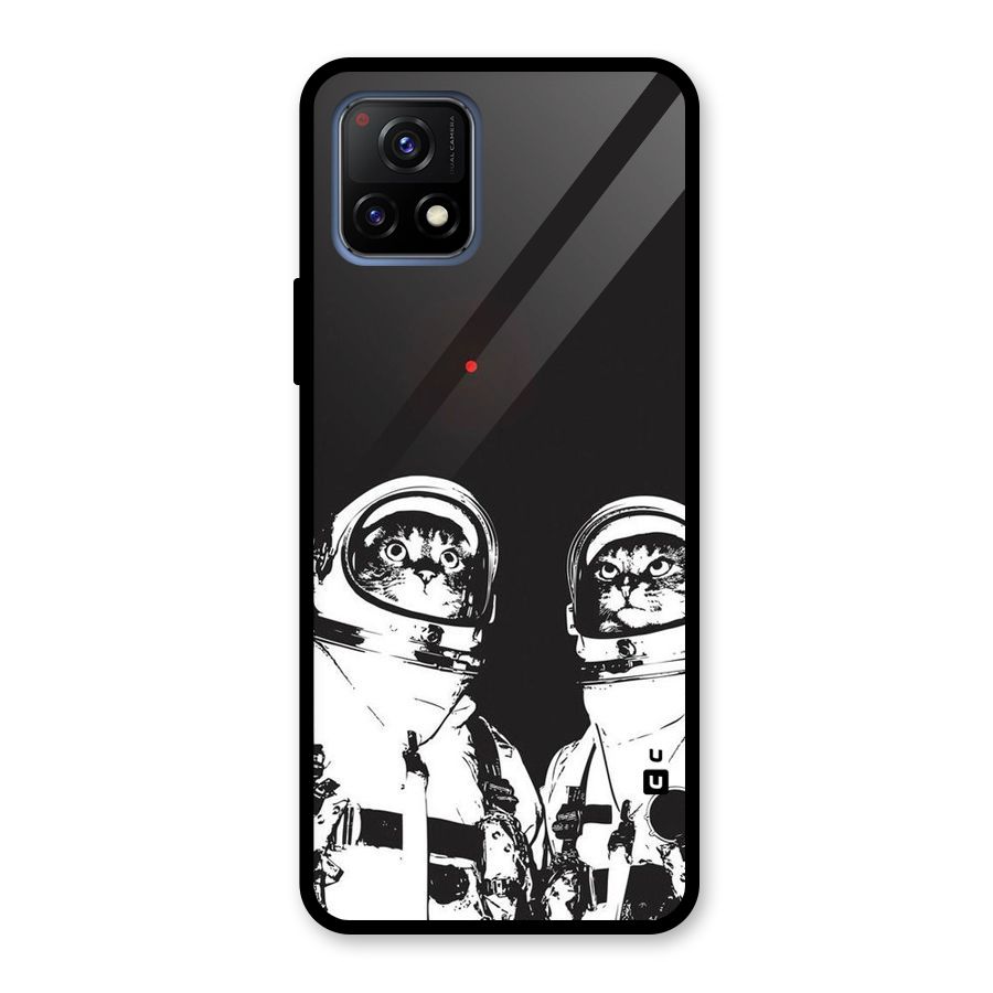 Meow Moon Glass Back Case for Vivo Y72 5G