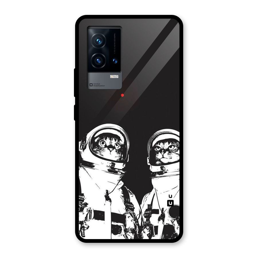Meow Moon Glass Back Case for iQOO 9 5G