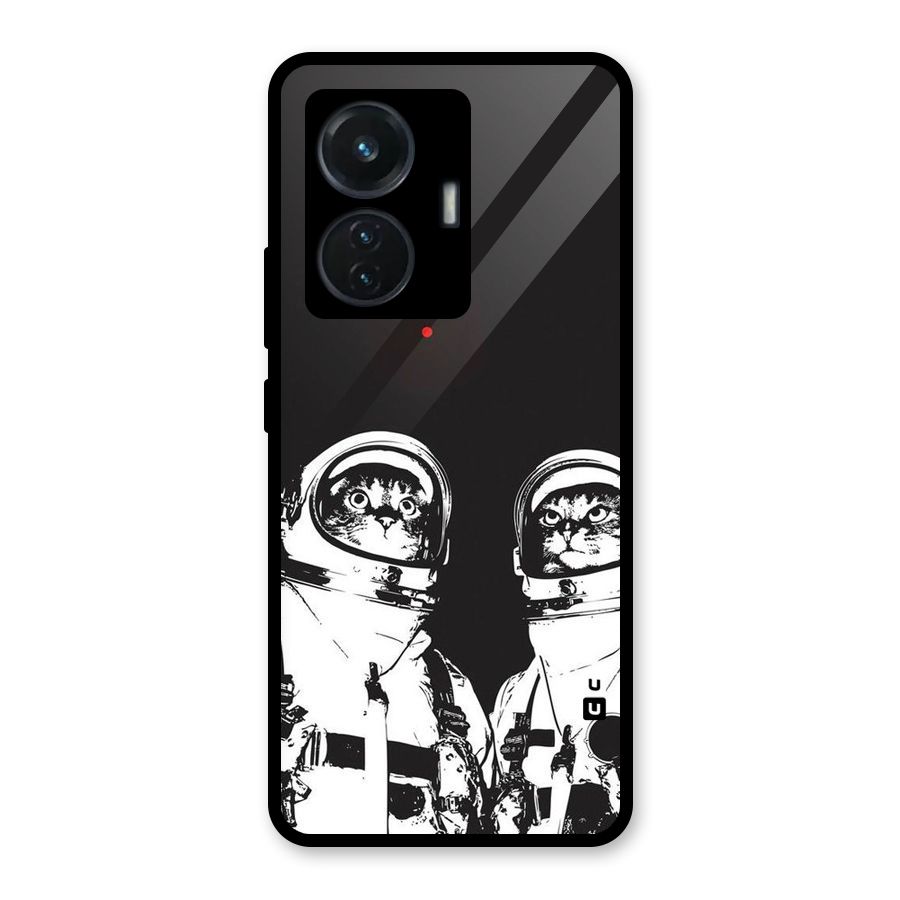 Meow Moon Glass Back Case for iQOO Z6 44W