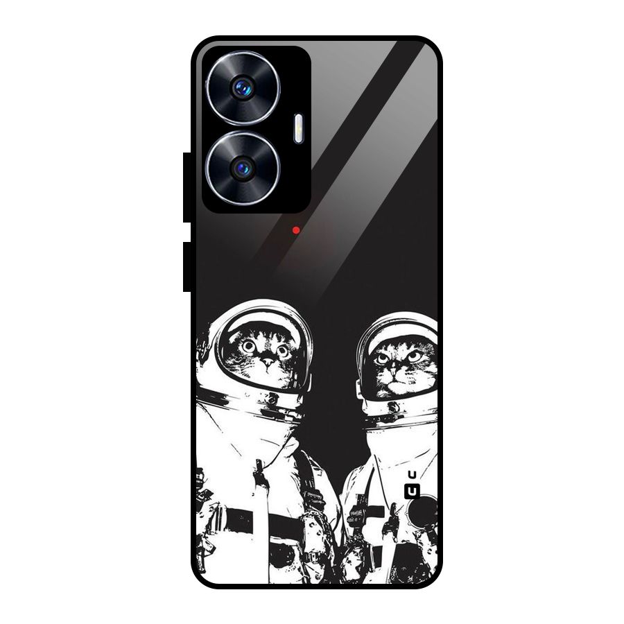 Meow Moon Glass Back Case for realme C55