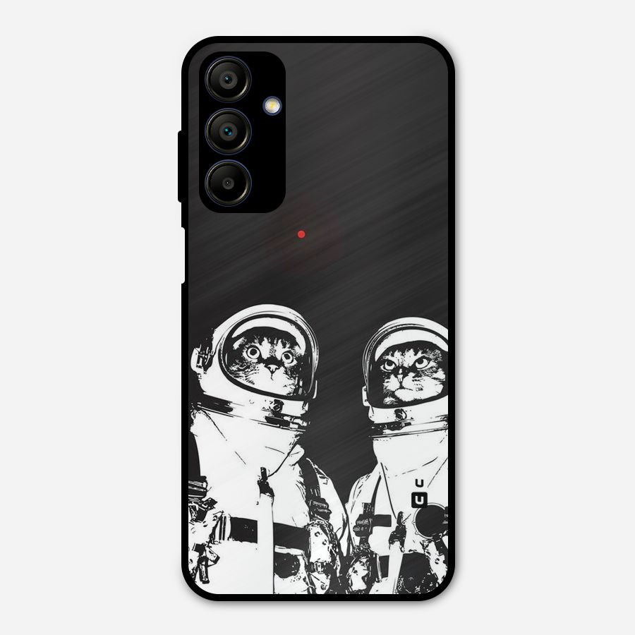 Meow Moon Metal Back Case for Galaxy A15 5G