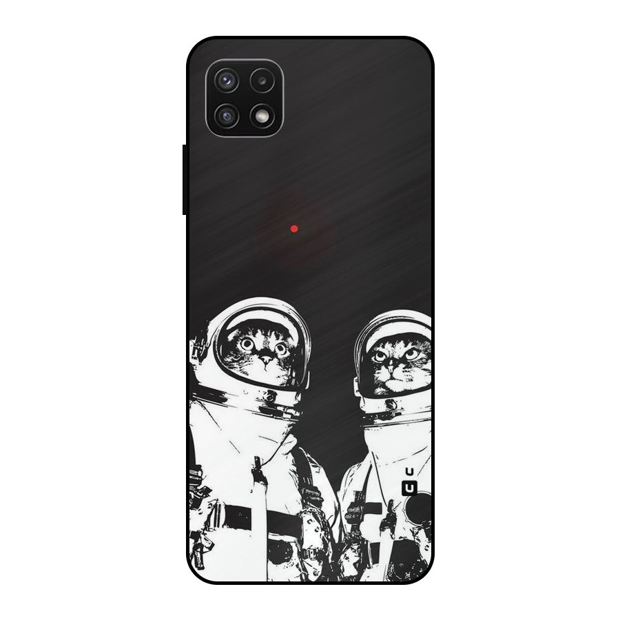 Meow Moon Metal Back Case for Galaxy A22 5G