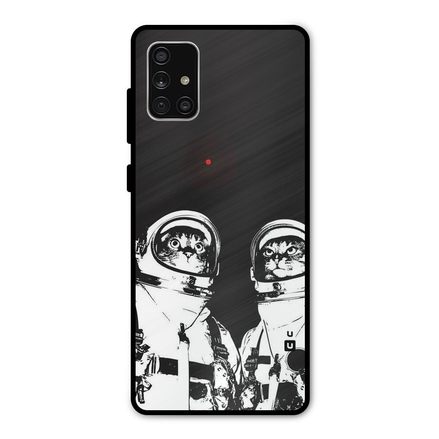 Meow Moon Metal Back Case for Galaxy A71