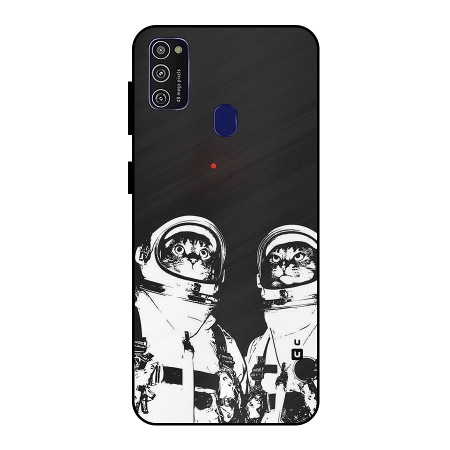 Meow Moon Metal Back Case for Galaxy M21