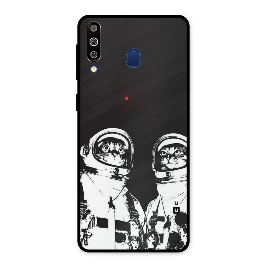 Meow Moon Metal Back Case for Galaxy M30
