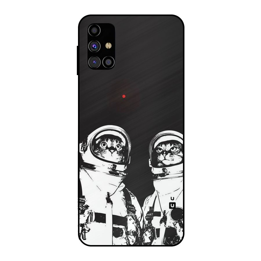 Meow Moon Metal Back Case for Galaxy M31s