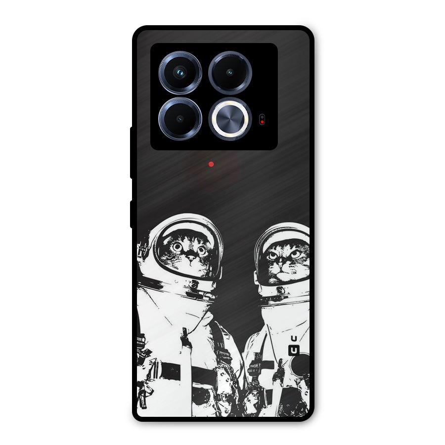 Meow Moon Metal Back Case for Infinix Note 40 5G