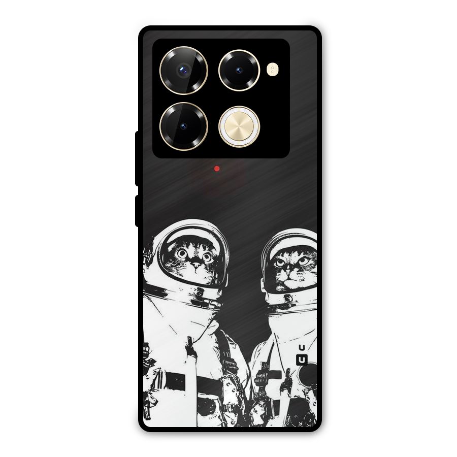Meow Moon Metal Back Case for Infinix Note 40 Pro