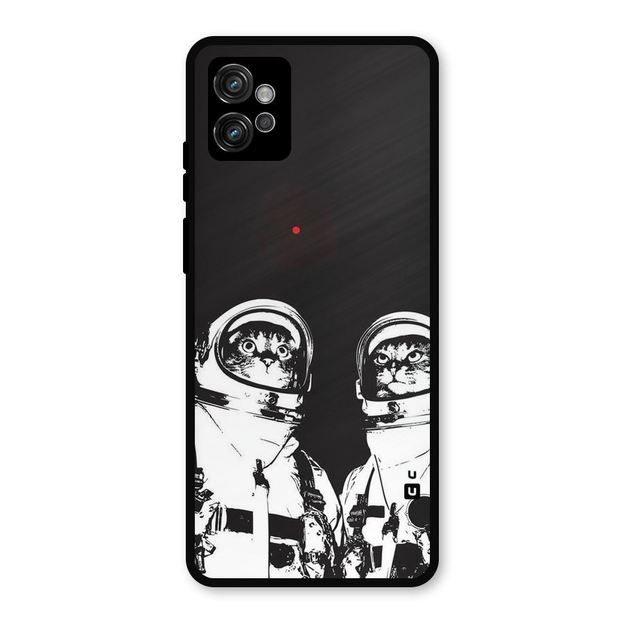 Meow Moon Metal Back Case for Moto G32