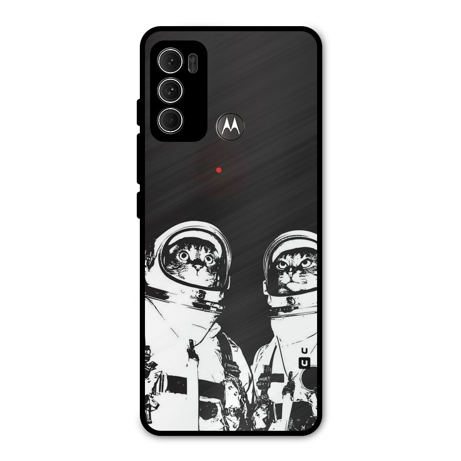 Meow Moon Metal Back Case for Moto G60