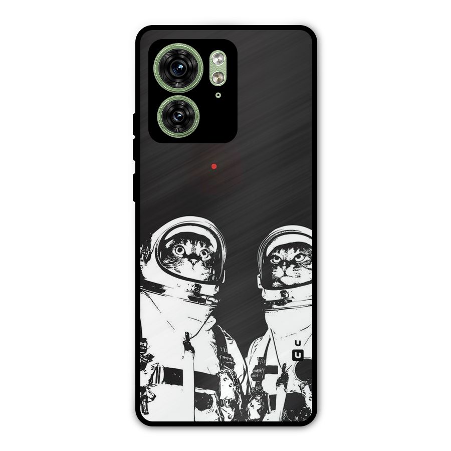 Meow Moon Metal Back Case for Motorola Edge 40 5G