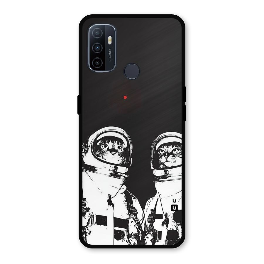 Meow Moon Metal Back Case for Oppo A53