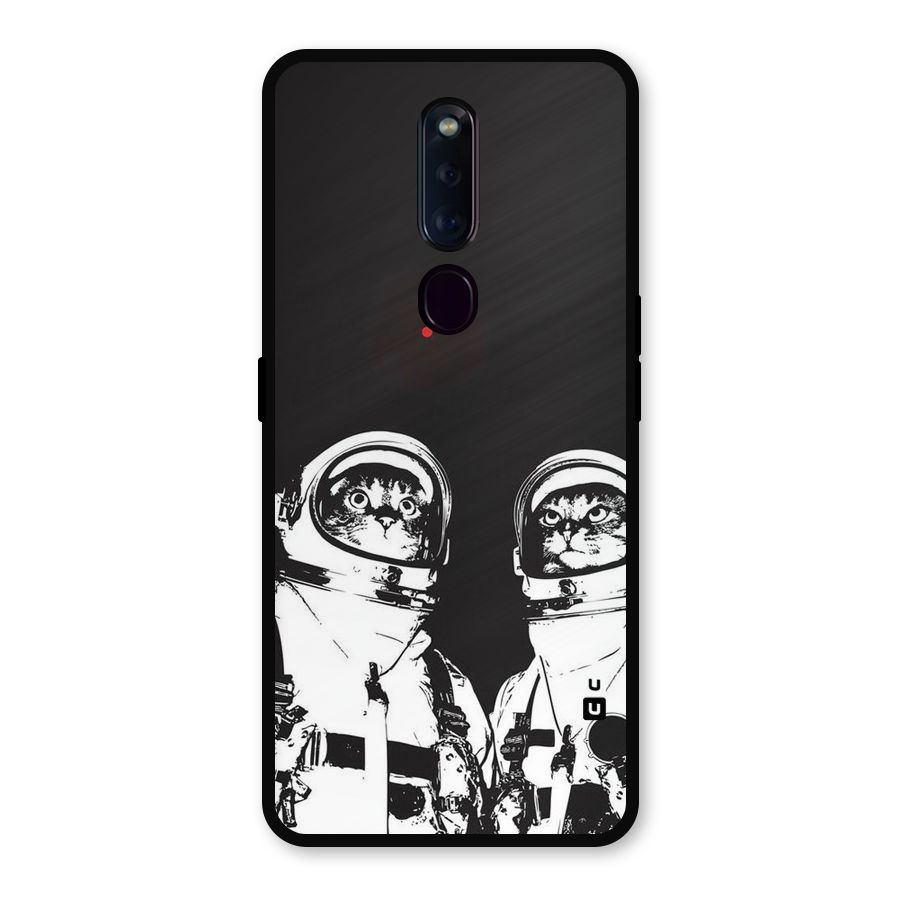 Meow Moon Metal Back Case for Oppo F11 Pro