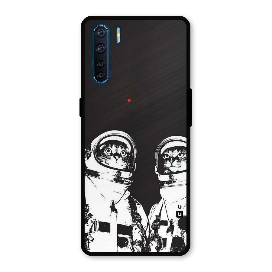 Meow Moon Metal Back Case for Oppo F15