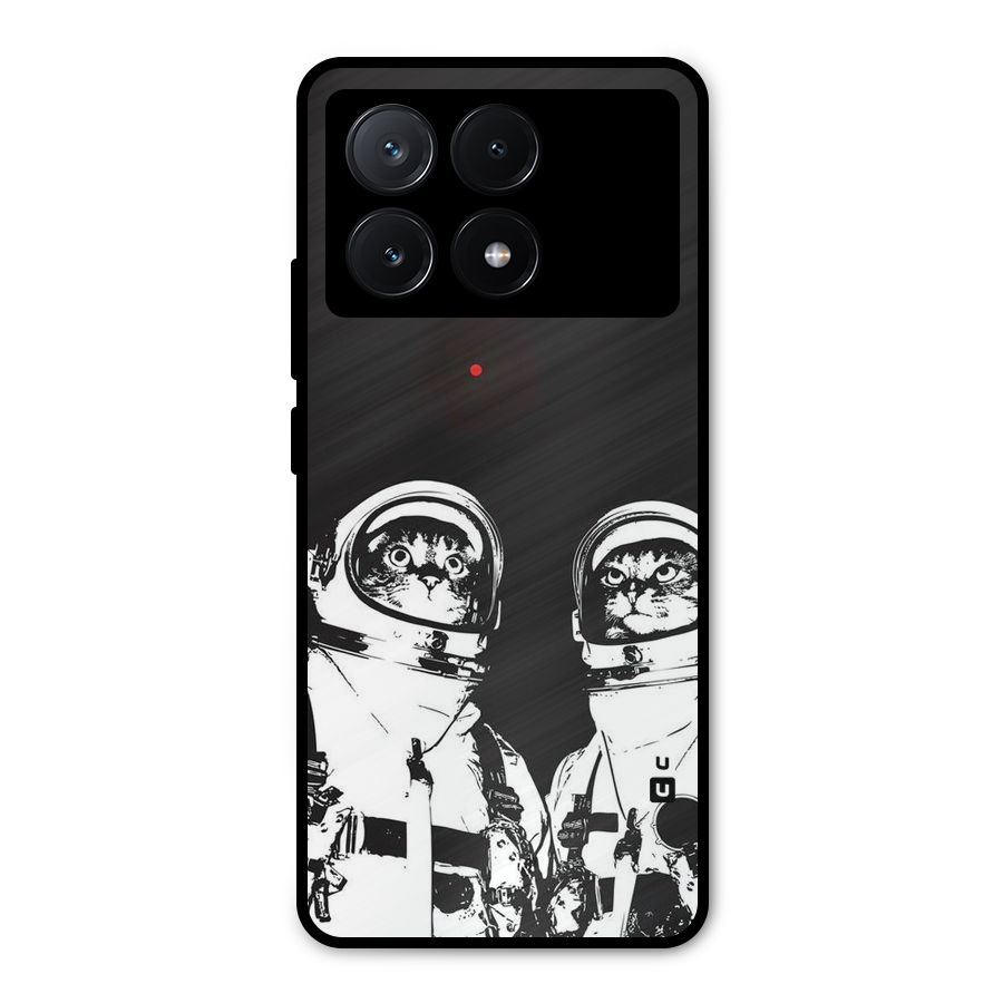 Meow Moon Metal Back Case for Poco X6 Pro