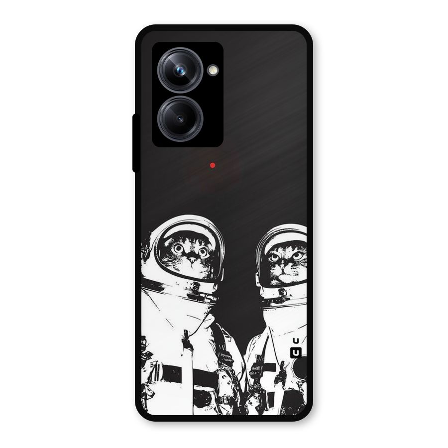 Meow Moon Metal Back Case for Realme 10 Pro
