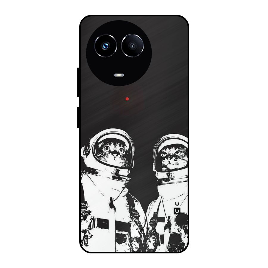 Meow Moon Metal Back Case for Realme 11X
