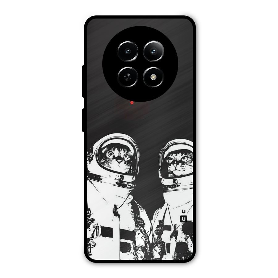 Meow Moon Metal Back Case for Realme Narzo 70x 5G