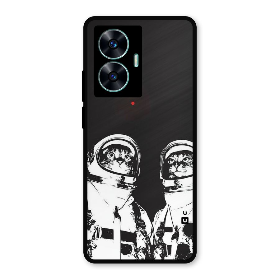 Meow Moon Metal Back Case for Realme Narzo N55