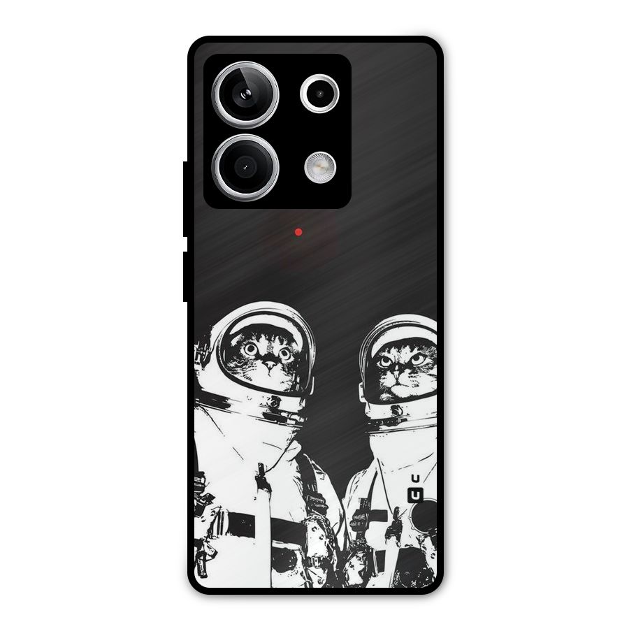 Meow Moon Metal Back Case for Redmi Note 13 5G