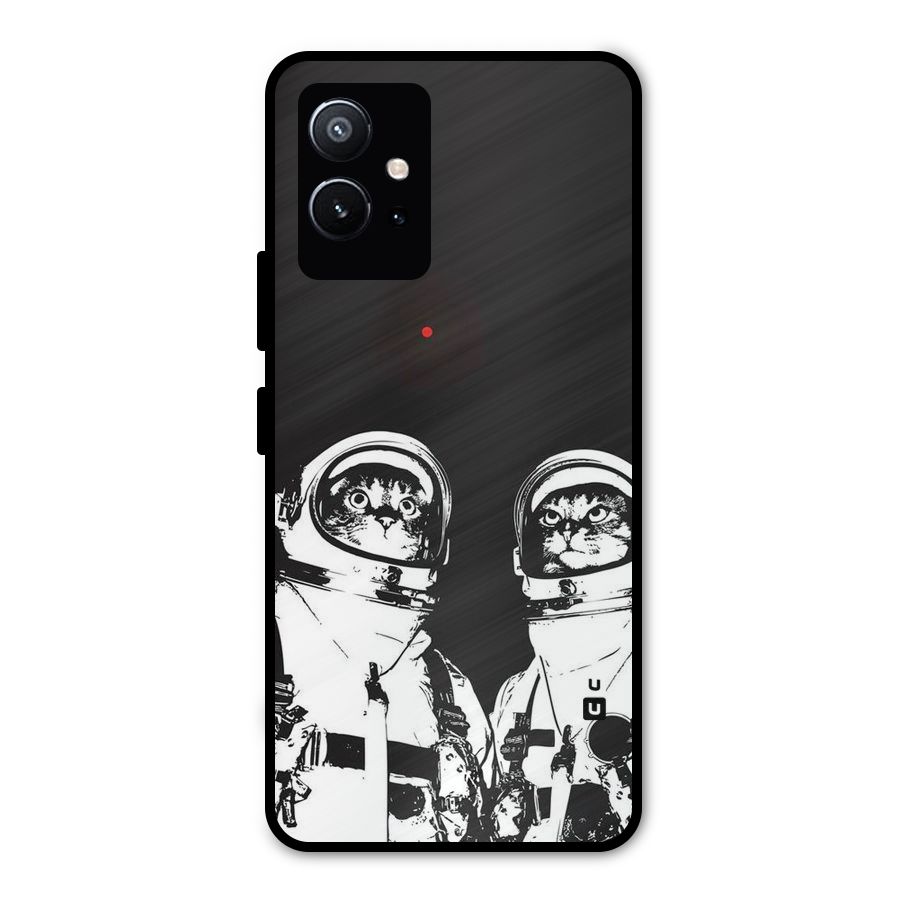 Meow Moon Metal Back Case for Vivo T1 5G