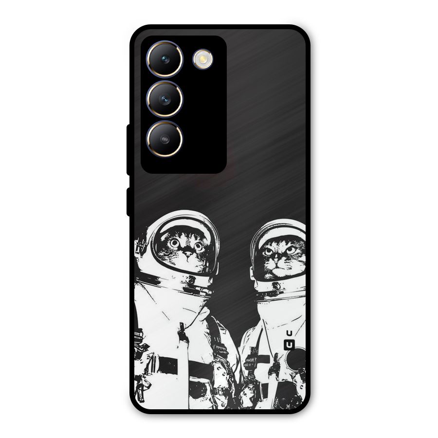 Meow Moon Metal Back Case for Vivo T3 5G