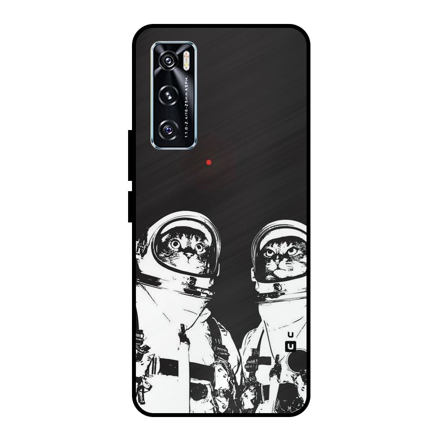 Meow Moon Metal Back Case for Vivo V20 SE