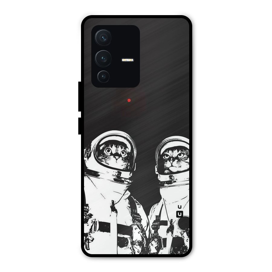 Meow Moon Metal Back Case for Vivo V23 Pro