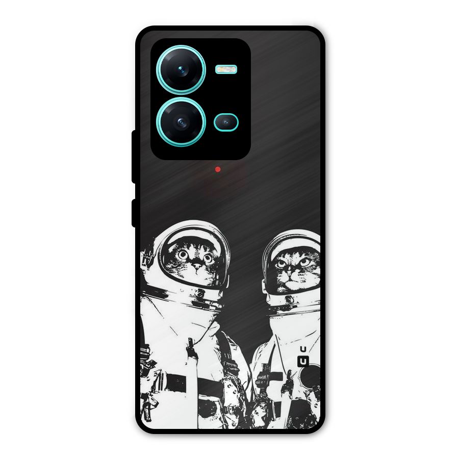 Meow Moon Metal Back Case for Vivo V25