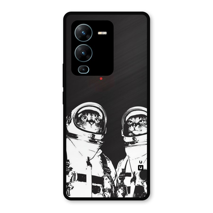 Meow Moon Metal Back Case for Vivo V25 Pro