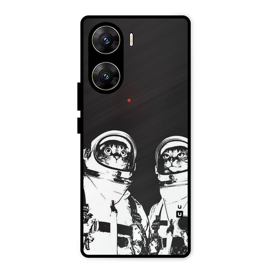 Meow Moon Metal Back Case for Vivo V29e