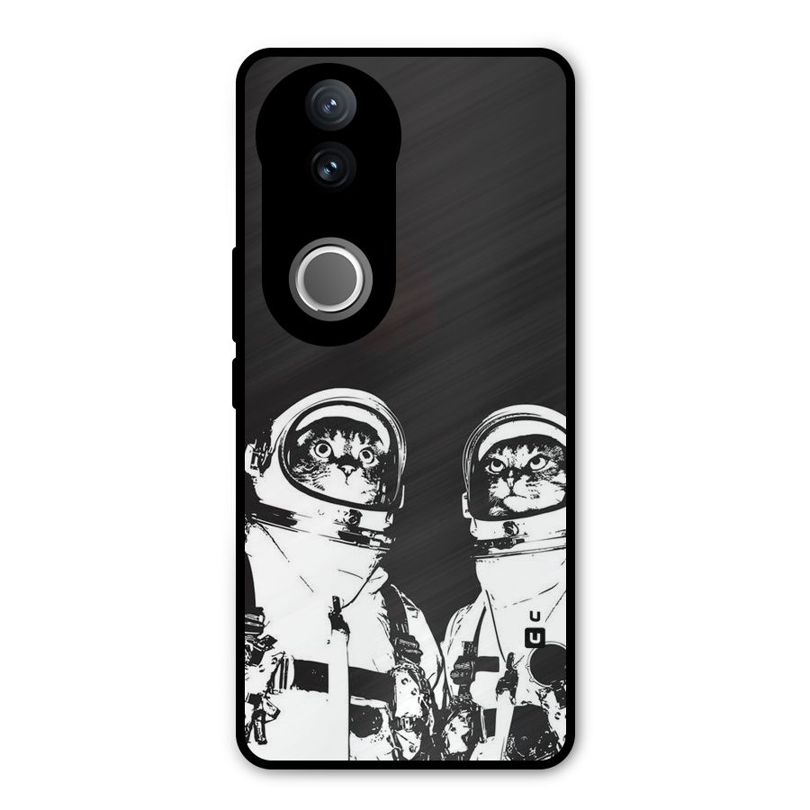 Meow Moon Metal Back Case for Vivo V50e