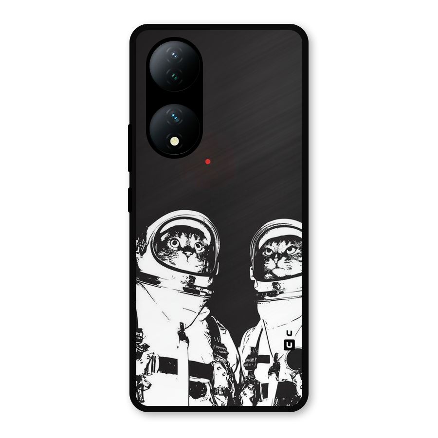Meow Moon Metal Back Case for Vivo Y100a