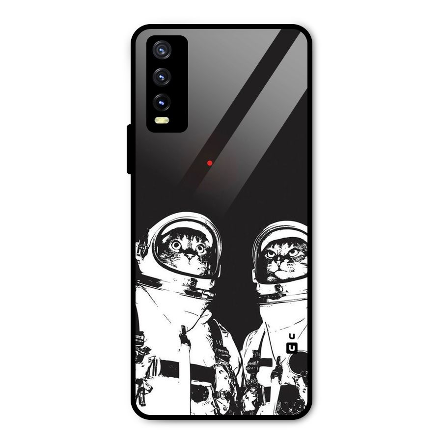 Meow Moon Metal Back Case for Vivo Y20