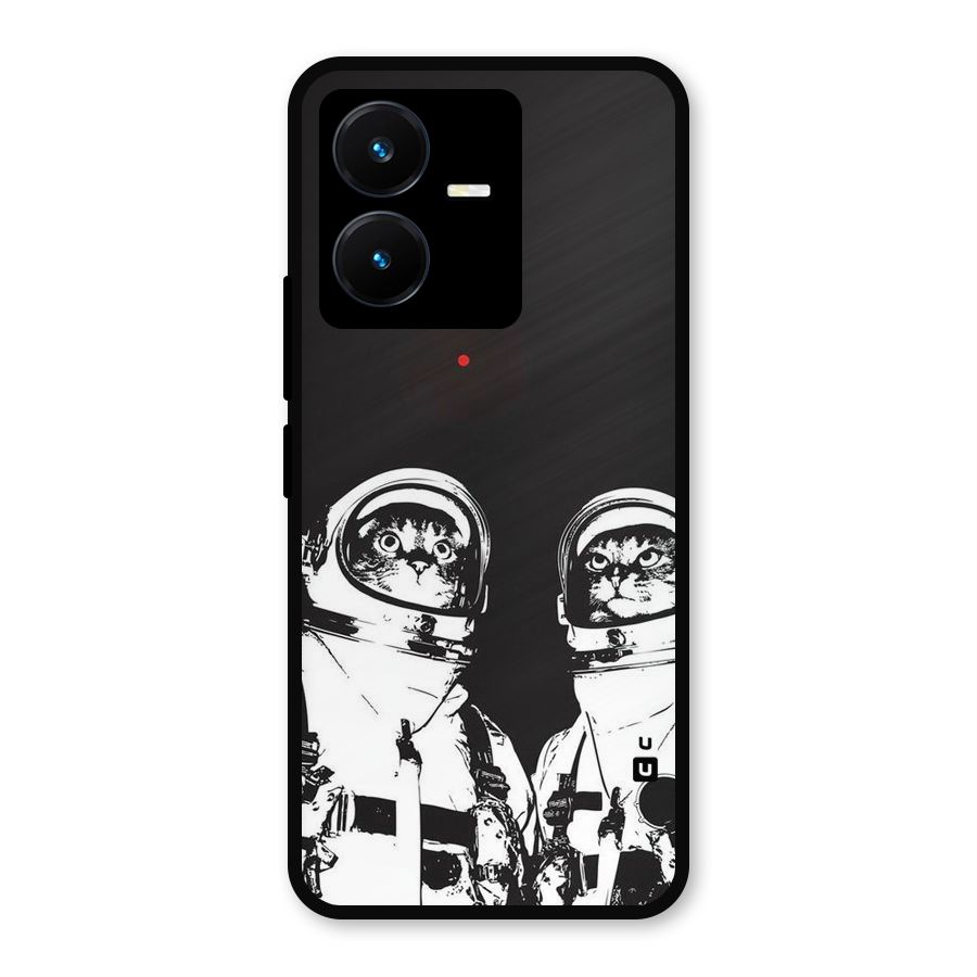 Meow Moon Metal Back Case for Vivo Y22
