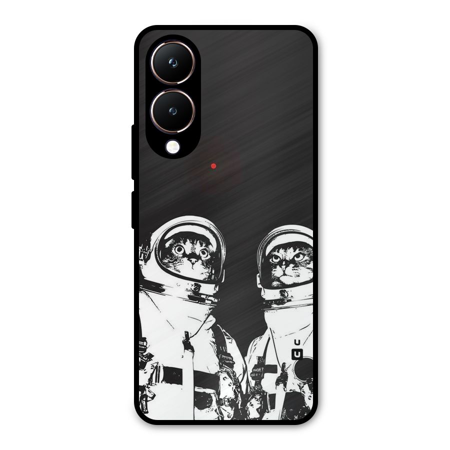 Meow Moon Metal Back Case for Vivo Y28