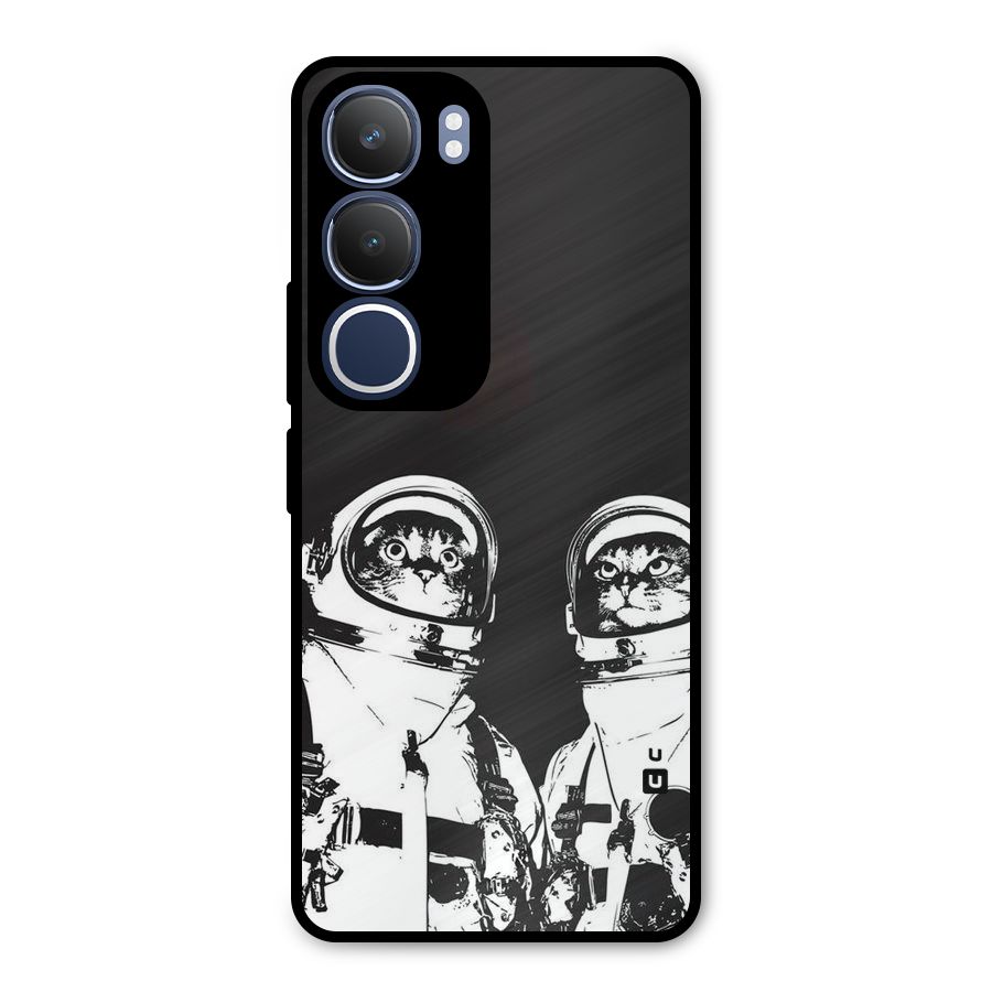 Meow Moon Metal Back Case for Vivo Y29