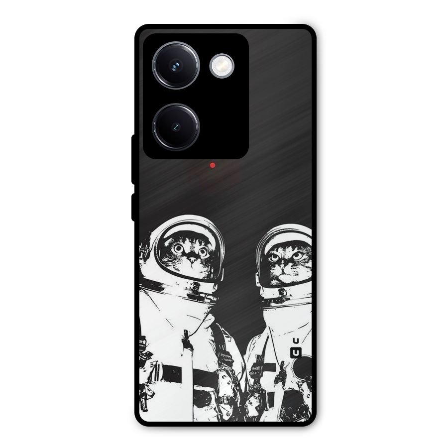 Meow Moon Metal Back Case for Vivo Y300 Plus